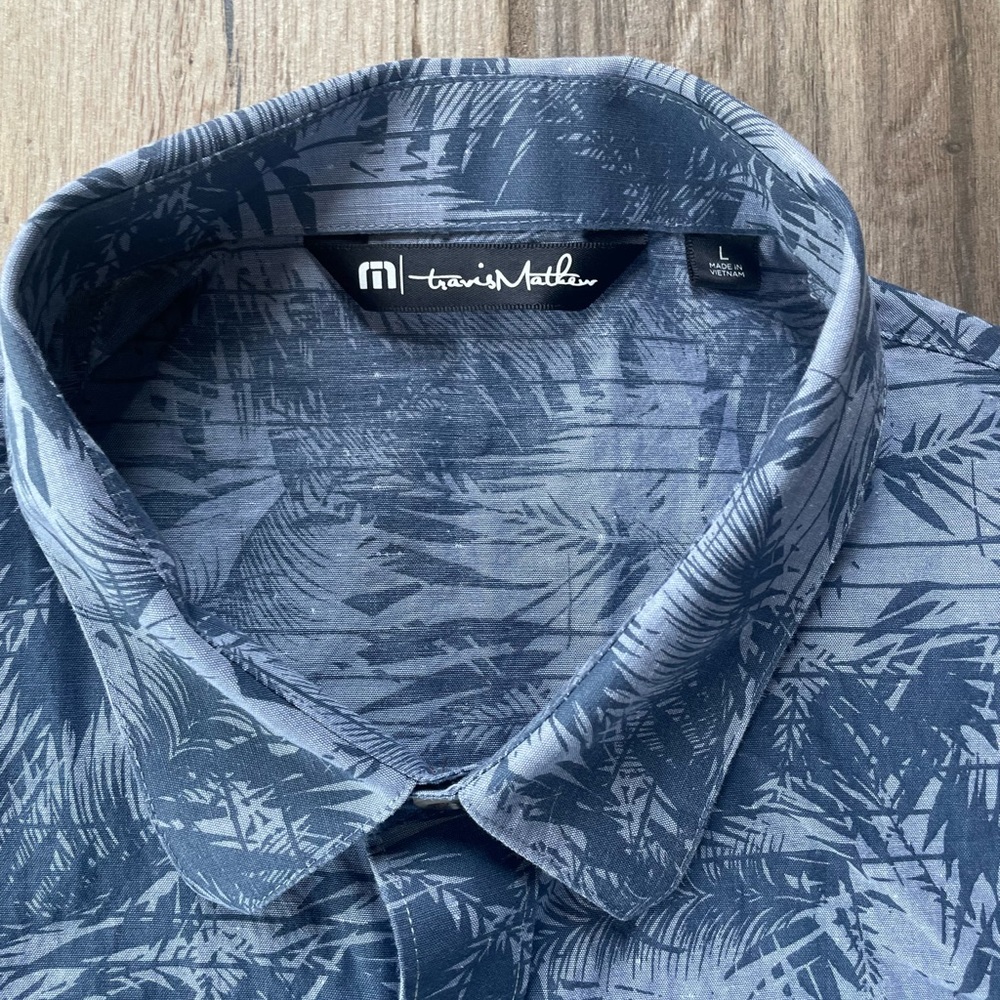 Travis Mathew Palm Leaf Button Down - image 2